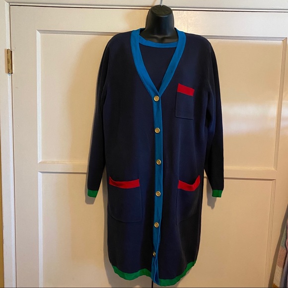 Linea by Louis Dell’Olio Color Block Sweater Set - Picture 11 of 12